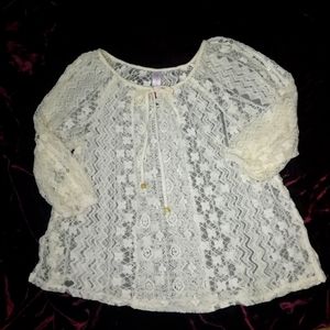 🎉10 For $10🎉No Boundaries Lace Top   Size XL